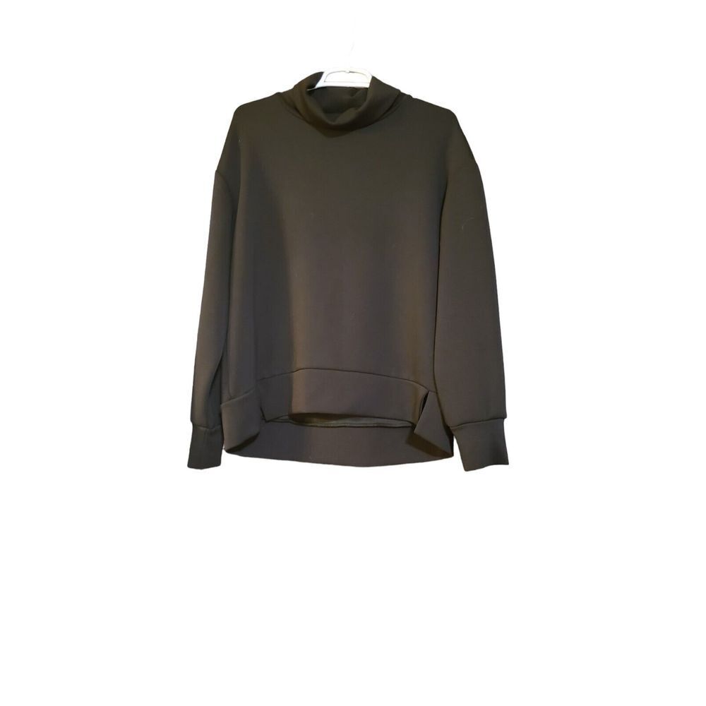 Sage Collective Sweatshirt Womens M Black Turtleneck SUPER Soft Cozy Comfort